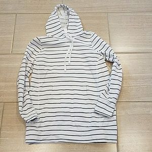 Motherhood Maternity hooded striped sweatshirt